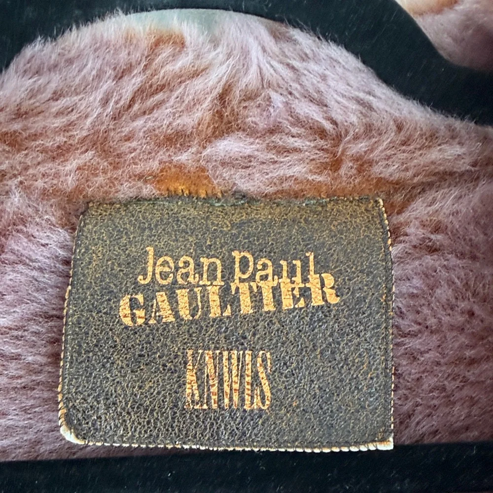 Jean Paul Gaultier Brown Suede Vest with Mauve Trim - Picture 5 of 8